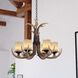 Yoho LED 24.5 inch Black Walnut Chandelier Ceiling Light