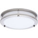 Glamour LED 9.84 inch Brushed Nickel Flush Mount Ceiling Light