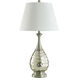 Cameron 33.5 inch 60.00 watt Mercury Glass and Silver Table Lamp Portable Light