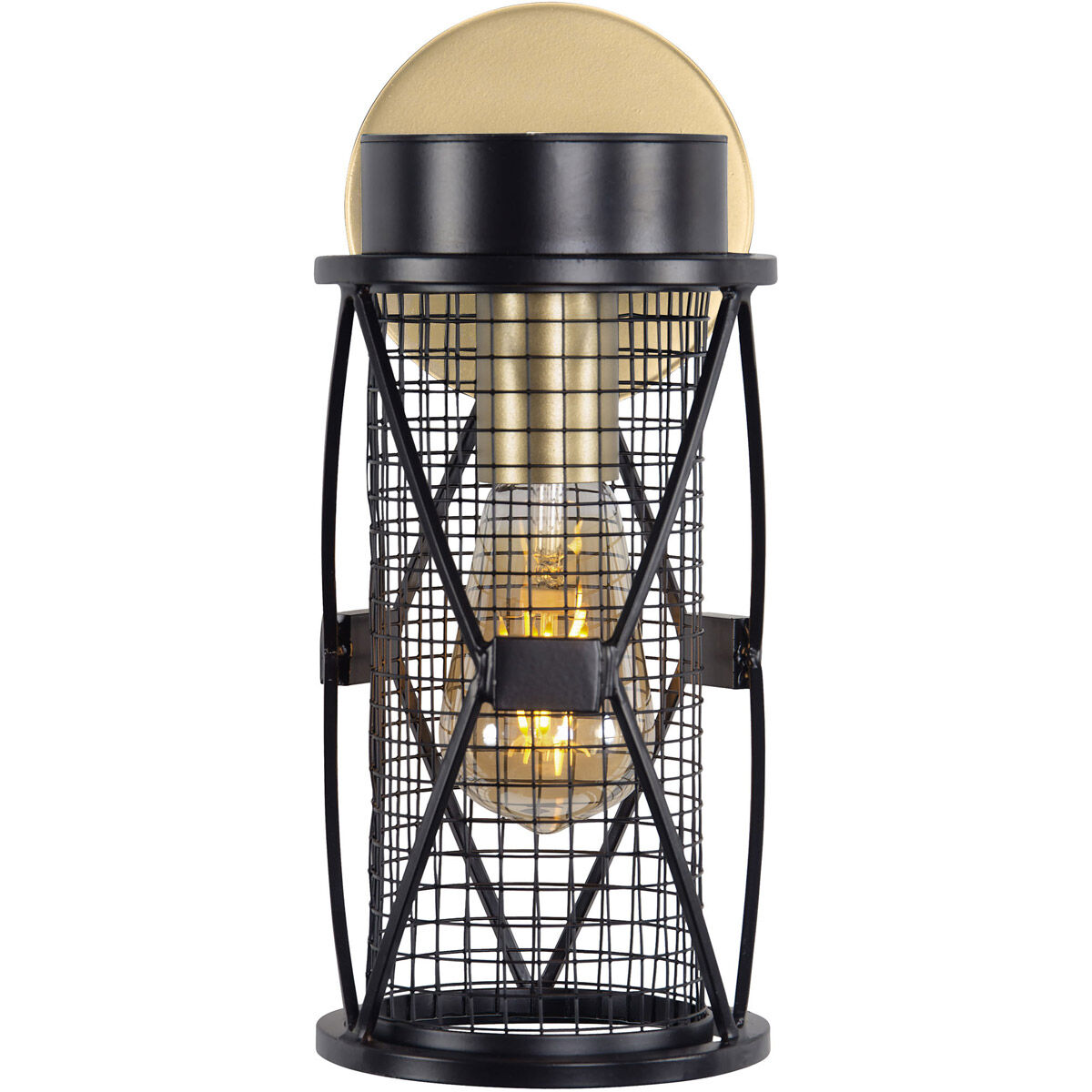 Harlequin 1 Light 5.13 inch Warm Bronze and Gold Wall Sconce Wall Light