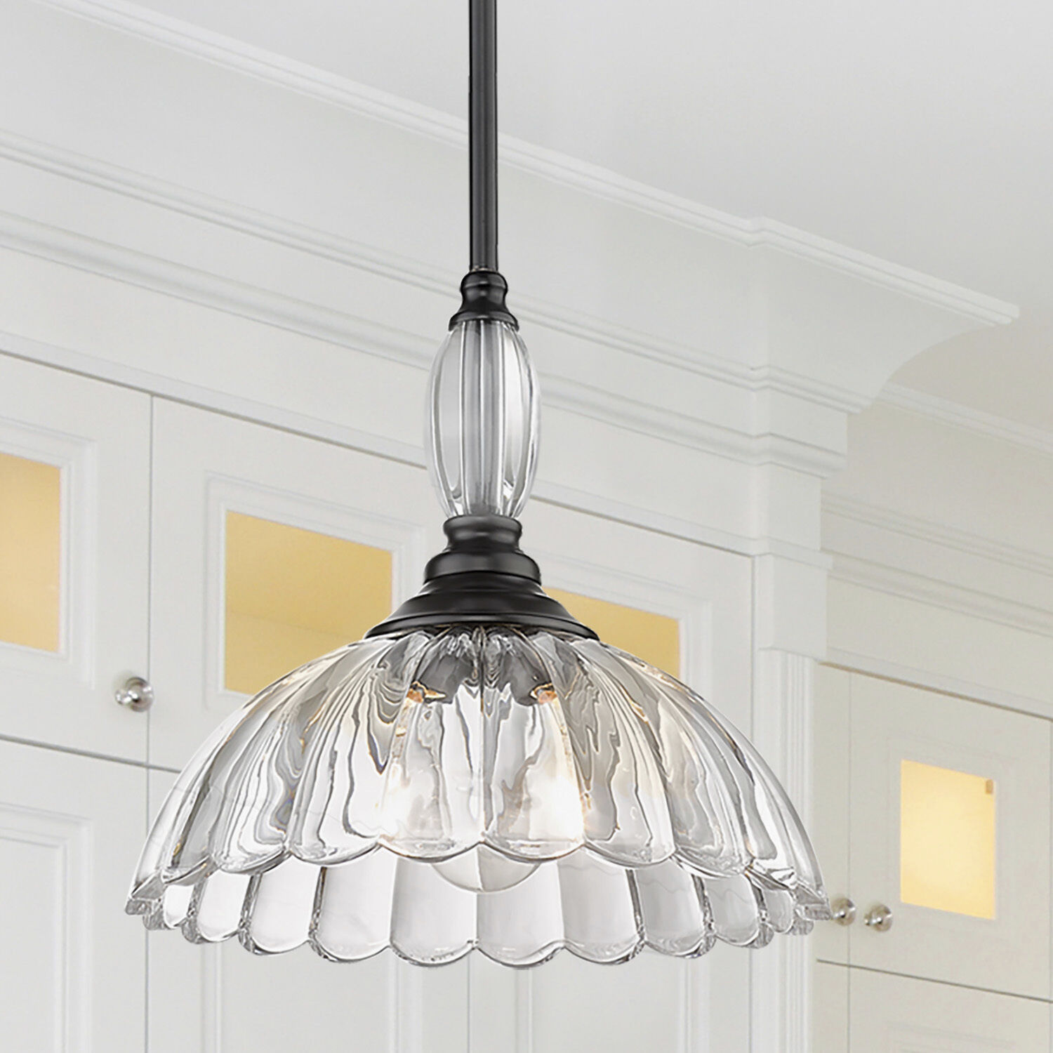Audra Pendant Ceiling Light in Matte Black