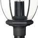 Estate Series San Clemente 3 Light 26.25 inch Museum Black Outdoor Post Mount Lantern
