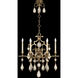 Encased Gems 6 Light 29 inch Gold Chandelier Ceiling Light in Clear Crystal