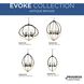 Orna 5 Light 33.75 inch Antique Bronze Chandelier Ceiling Light, Design Series