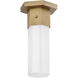 Facet LED 5.25 inch Heritage Brass Flush Mount Ceiling Light