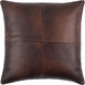 Sheffield 18 inch Dark Brown Pillow Kit in 18 x 18, Square