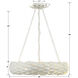 Broche 6 Light 24 inch Matte White Chandelier Ceiling Light