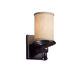 Textile 4.5 inch Polished Chrome Wall Sconce Wall Light in Incandescent, Gray