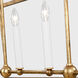 C&M by Chapman & Myers Stonington 6 Light 49.13 inch Antique Gild Linear Lantern Ceiling Light