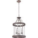 Ashwood 3 Light 16 inch Polished Nickel/Greywood Foyer Light Ceiling Light in Polished Nickel and Greywood
