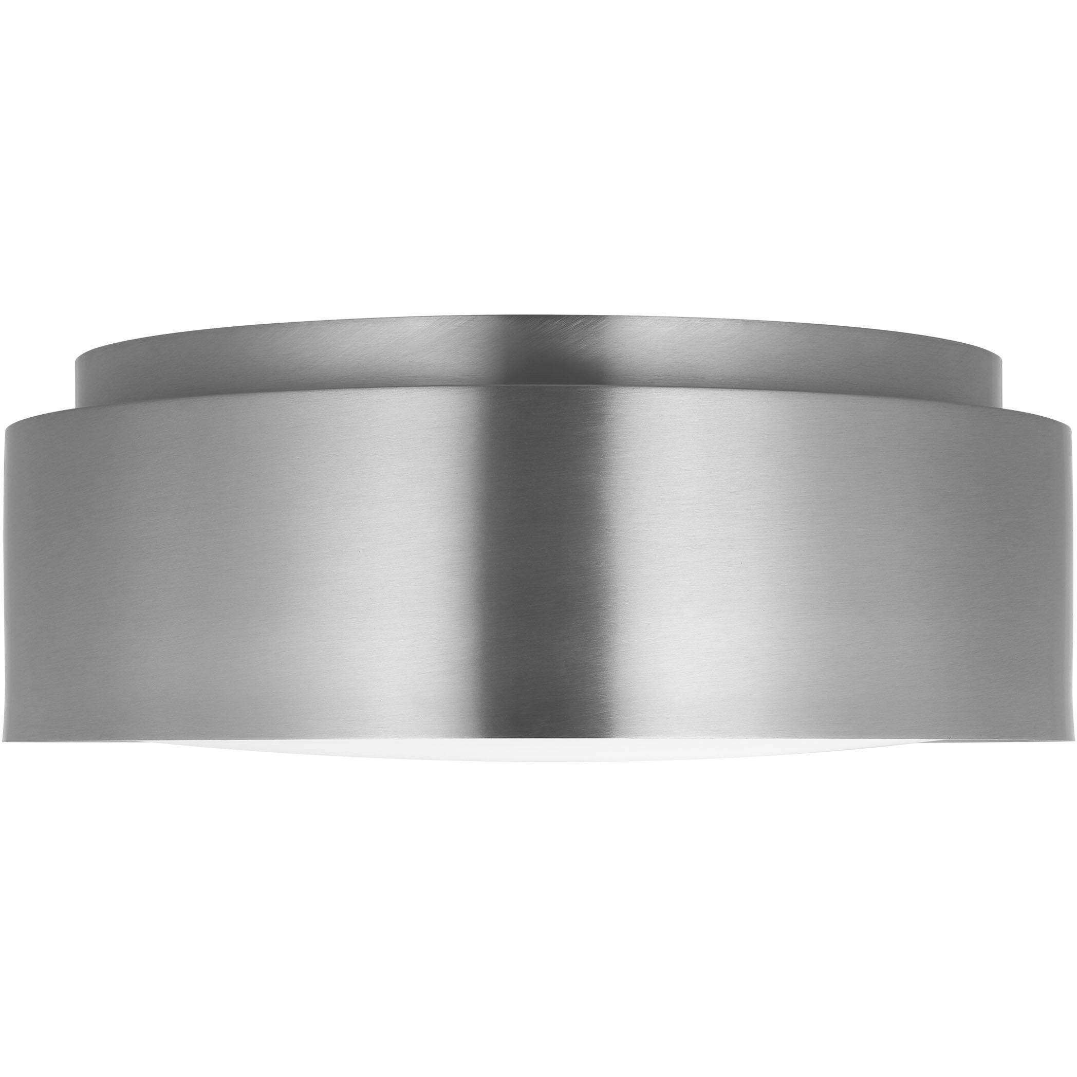 Drew & Jonathan Dartmore 2 Light 15 inch Brushed Nickel Flush Mount Ceiling Light, Medium