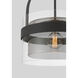 Ravik 1 Light 15.5 inch Dark Matte Black Convertible Pendant/Semi-Flush Mount Ceiling Light