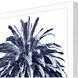 Palm Tree Blue Blue and White Framed Art