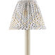 Lenore Gold and Brown and Ivory 6 inch Tapered Chandelier Shade
