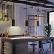 CYL RNDS LED 6 inch Black Outdoor Pendant, Progress LED