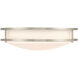 DC Series 1 Light 14 inch Brushed Nickel Flush Mount Ceiling Light