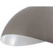 Iconic 95 inch 14 watt Satin Nickel and Black Arc Floor Lamp Portable Light in Satin Nickel Steel