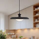 Alora Mood Minori 1 Light 15.5 inch Glossy Black Pendant Ceiling Light