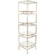 Canberrn 82 X 21.75 inch Gold Etagere