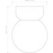 Lyra 1 Light 7.09 inch Gloss Glaze White Bathroom Ceiling Light
