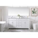 Wesley 72 X 22 X 35 inch White Vanity Sink Set