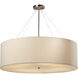 Textile LED 36 inch Brushed Nickel Pendant Ceiling Light