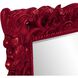 Barcelona 46 X 32 inch Glossy Red Wall Mirror