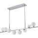 Canada 8 Light 3.9 inch Chrome Chandelier Ceiling Light