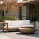 Caldwell Shale and Weathered Teak Outdoor Sofa
