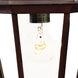Richmond 1 Light 9.5 inch Burled Walnut Exterior Hanging Lantern in Clear