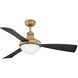 Hinkley Oliver 50 inch Heritage Brass with Matte Black with Matte Black Blades Fan 905950FHB-LWD - Open Box