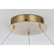 Rune 1 Light 24 inch Satin Gold Chandelier Ceiling Light