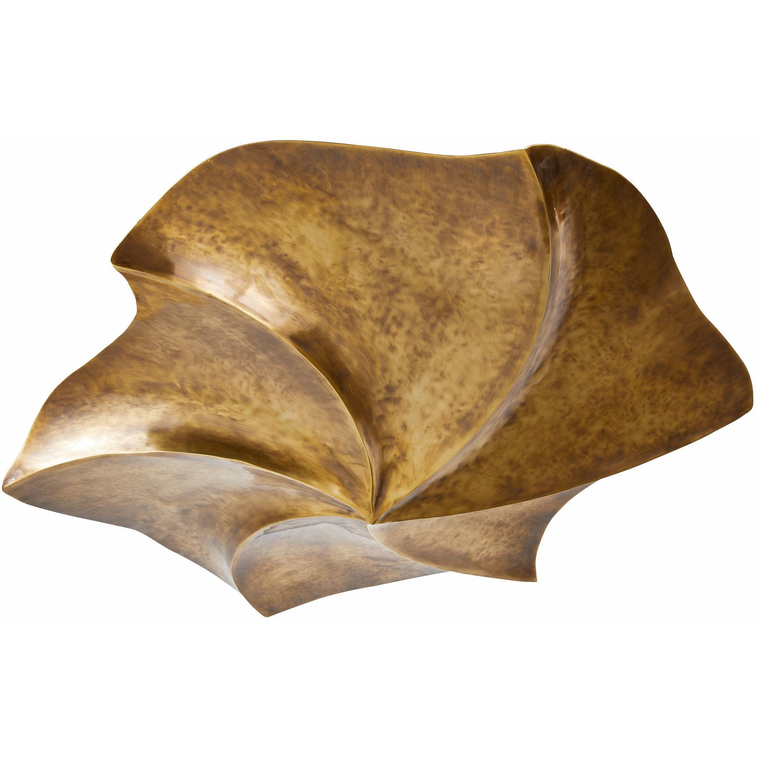 Daniella 3 Light 34 inch Vintage Brass Flush Mount Ceiling Light