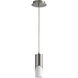 Ellipse 1 Light 3 inch Satin Nickel Pendant Ceiling Light