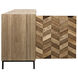 Herringbone 76.5 X 20 inch Matte Black Sideboard