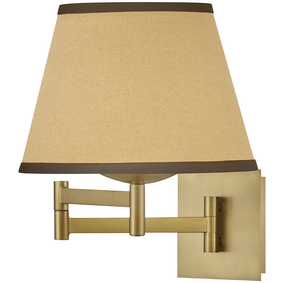 Sonia Wall Mount Wall Light in Light Beige Fabric