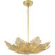 Evergold LED 24 inch India Gold with Vintage Brass Pendant Ceiling Light
