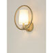 Meridian 1 Light 12.5 inch Natural Aged Brass Semi-Flush Mount Ceiling Light