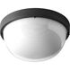 Bulkheads LED LED 9.5 inch Textured Black Outdoor Ceiling/Wall Light, Progress LED