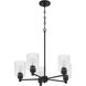 Lyndsey 5 Light 24 inch Flat Black Chandelier Ceiling Light