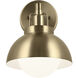 Niva LED 8 inch Champagne Bronze Semi Flush Mount Ceiling Light