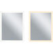 Abigail 36 X 29.5 inch Matte White Mirror, Rectangle