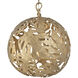 Botanica LED 24 inch Burnished Gold Chandelier Ceiling Light, Orb