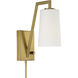 Avon 10.25 inch 60.00 watt Aged Brass Task Sconce Wall Light