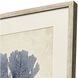 Indigo Sea Life Blue and Beige Framed Art