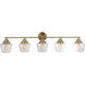 Neighborhood Essex 5 Light 48 inch Satin Brass Vanity Light Wall Light, Neighborhood Collection