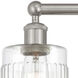 Edison Hadley 3 Light 23 inch Brushed Satin Nickel Bath Vanity Light Wall Light in Clear Glass