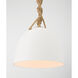 Cordon 1 Light 10 inch Legacy Brass Mini Pendant Ceiling Light