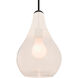 Leon 1 Light Black Cord Pendant Ceiling Light
