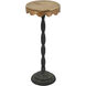 Anita 25.4 X 10.4 inch Black and Brown Side Table